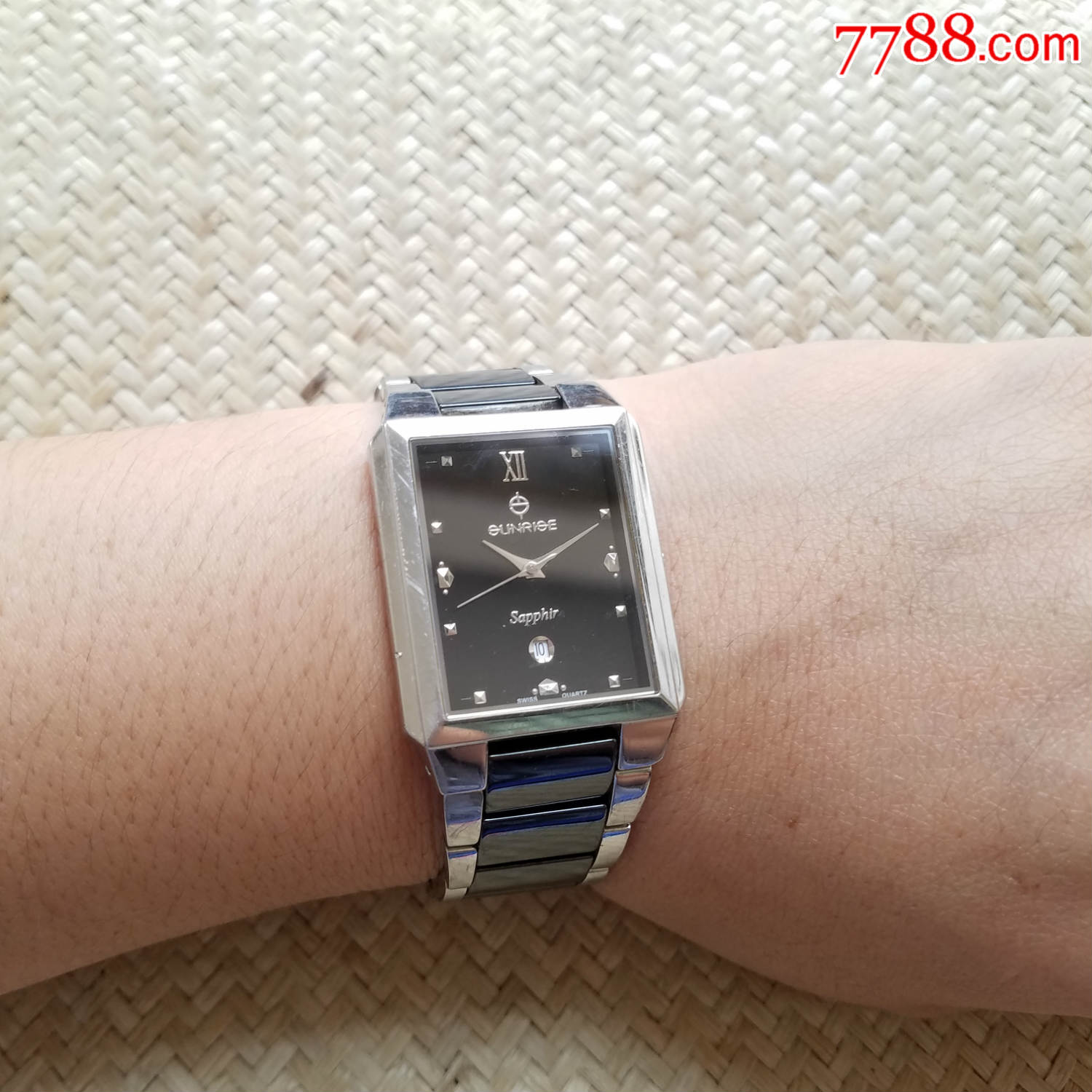 【高科技永不磨损钨钢表带】瑞士sunrise-石英女表,手表/腕表_第6张