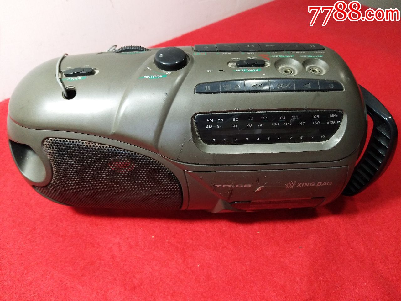 (少见)星宝牌—td-68型—fm/am两波段收音,录放机