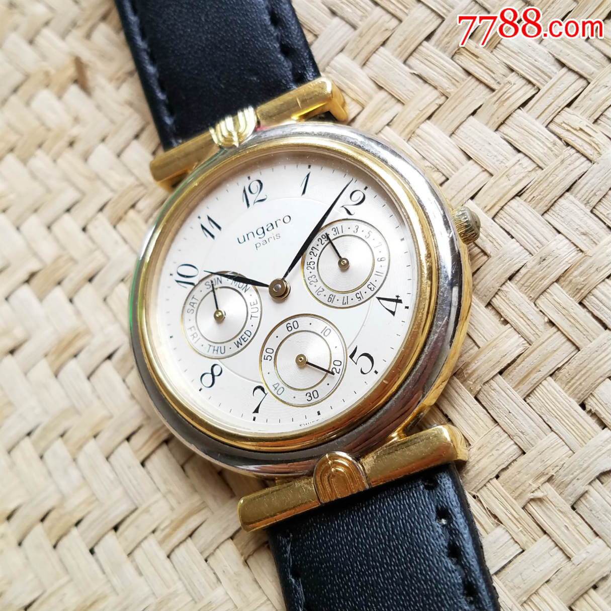 原装机芯】法国ungaro伊曼纽尔·温加罗-石英男表,手表/腕表_第1张