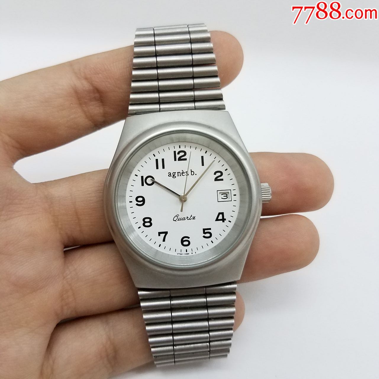 【美品,近乎全新】【法国时尚品牌】阿尼亚斯贝agnesb石英男表,手表