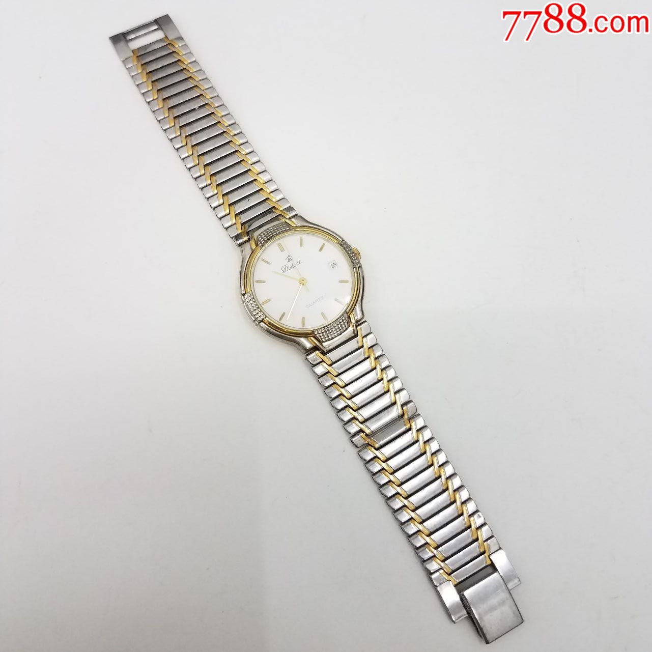 dedent迪登石英男表【间金表款】【金针金刻度】【走时正常,日历好使