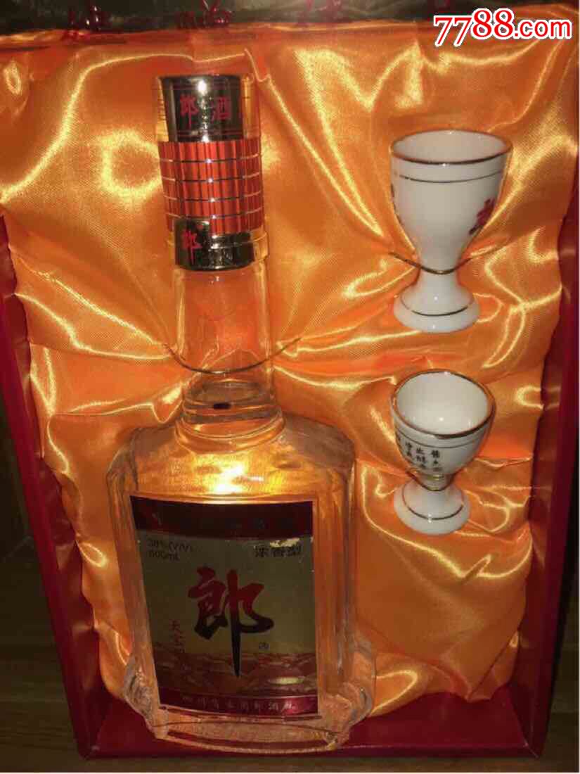 00年-38度-郎酒礼盒装,带俩酒盅