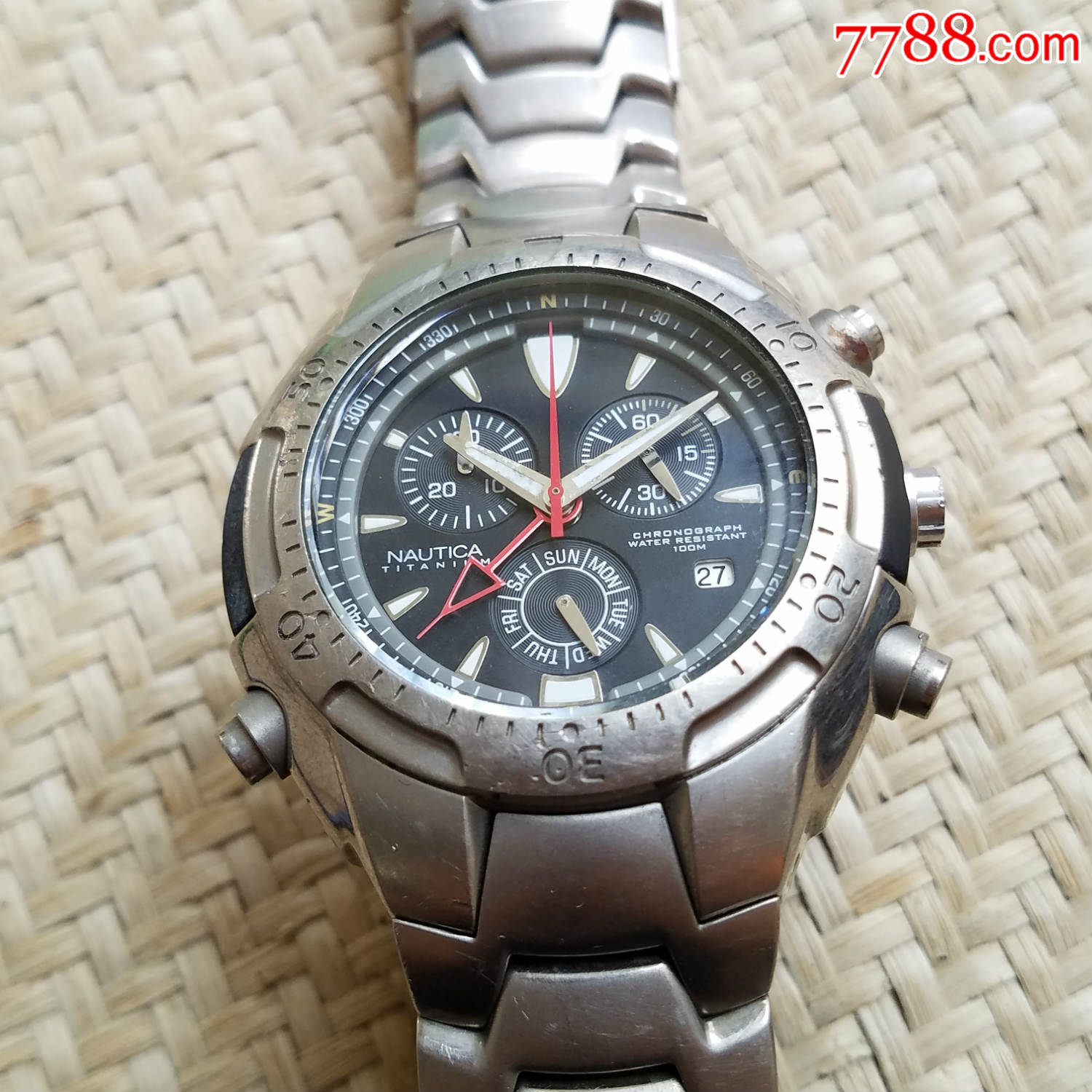 nautica诺帝卡-闹铃-精密计时石英男表-au17703121-手表/腕表-加价