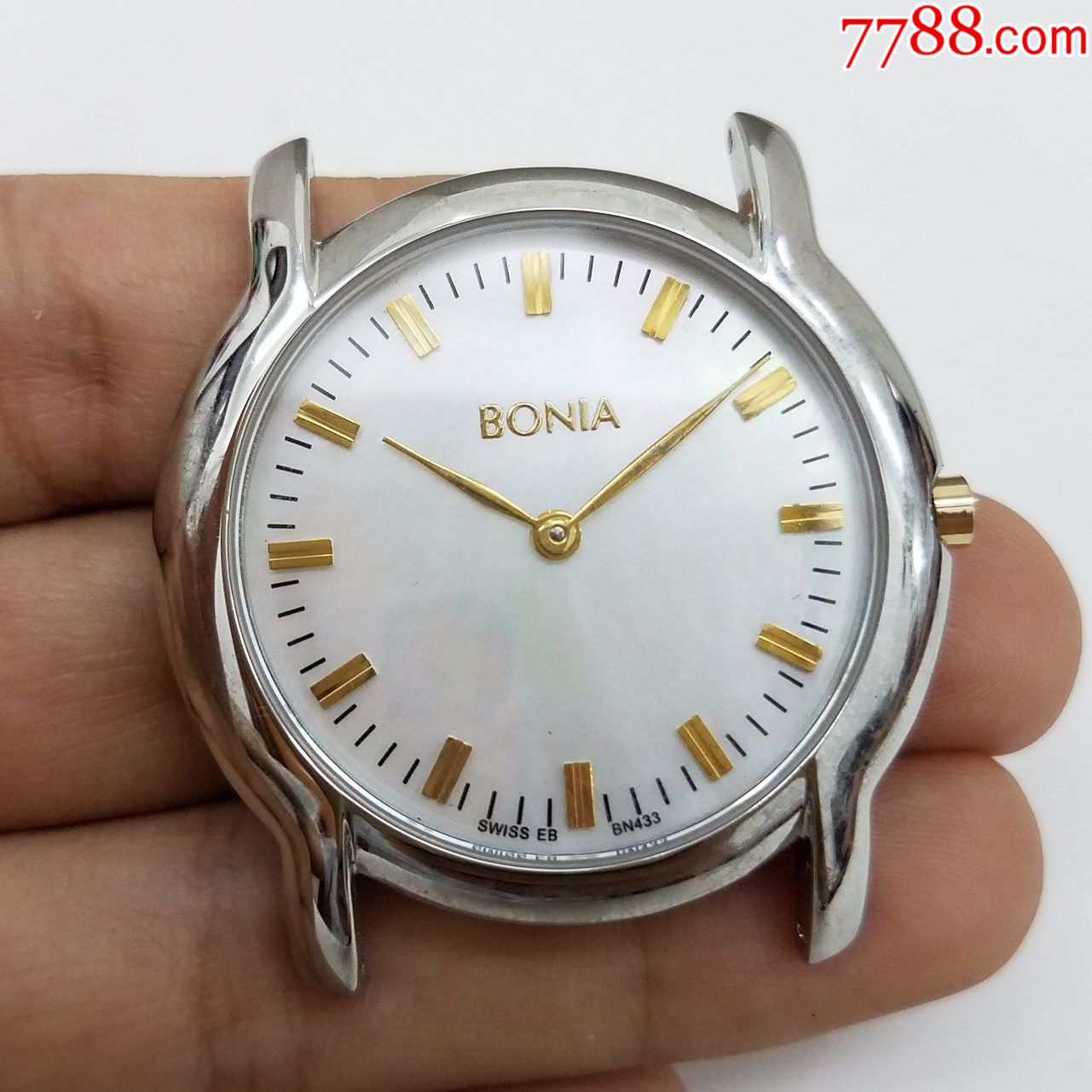 bonia波尼亚石英男表【漂亮天然贝壳面表盘】【金针金刻度】_手表