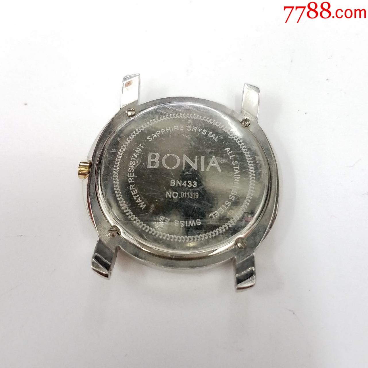 波尼亚石英男表【漂亮天然贝壳面表盘】【金针金刻度】,手表/腕表_第4