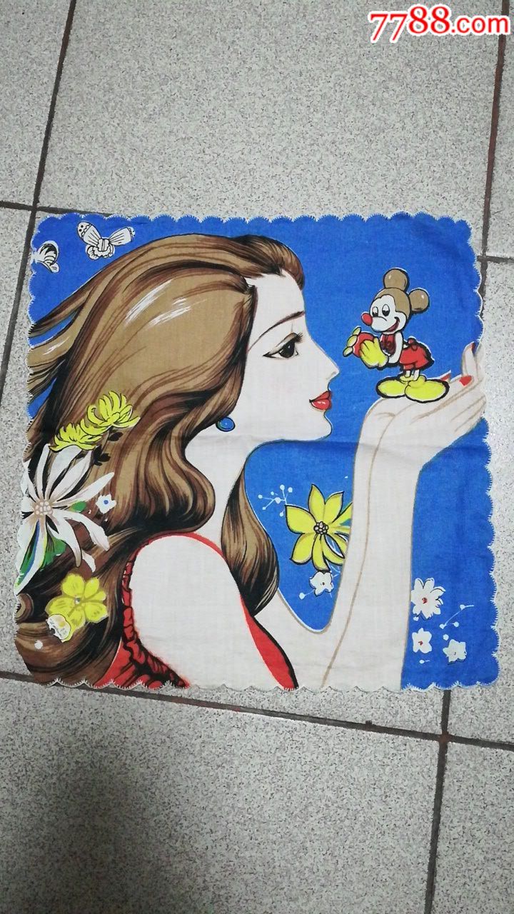 美女手帕,手绢,全新