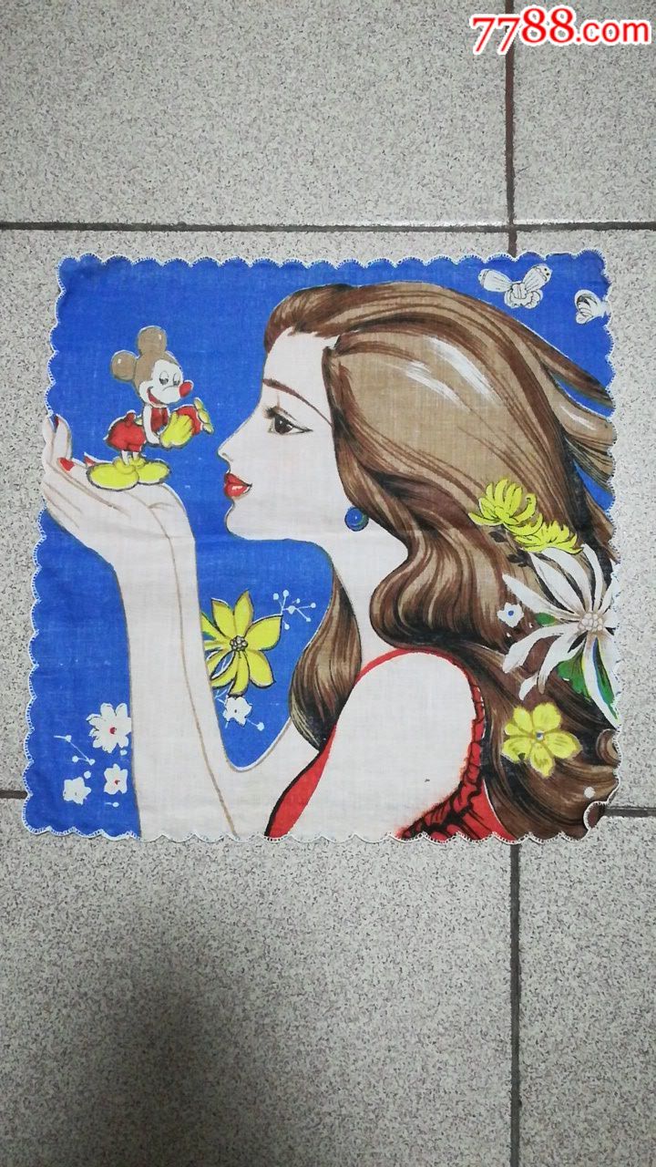 美女手帕,手绢,全新