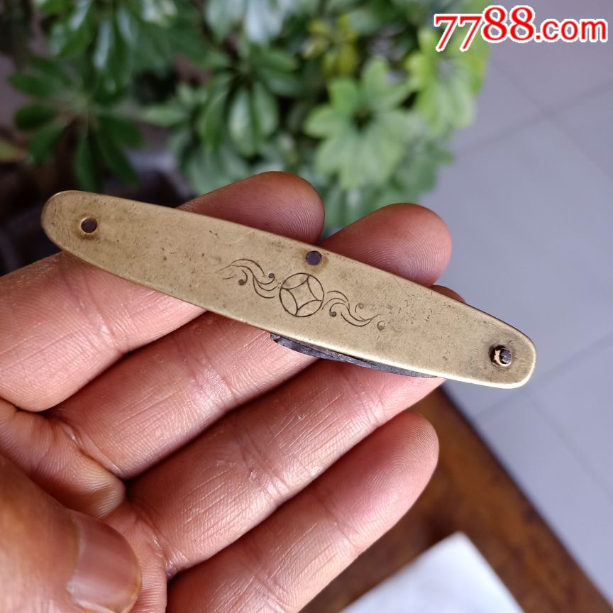 民国黄铜小刀品相如图包老保真