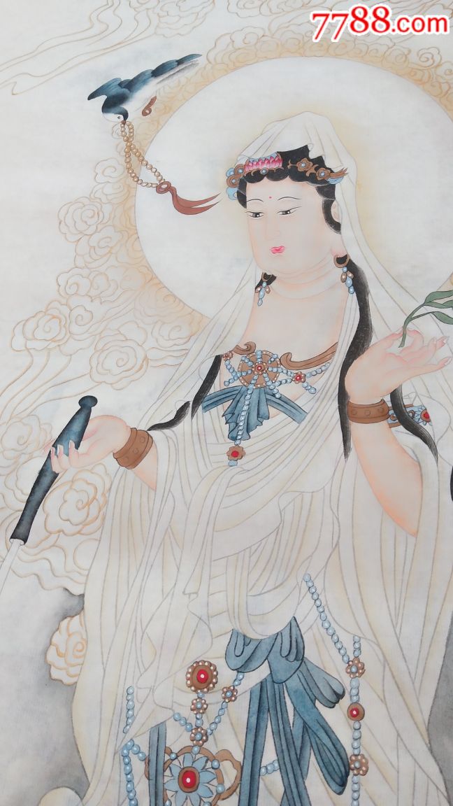 手绘工笔菩萨