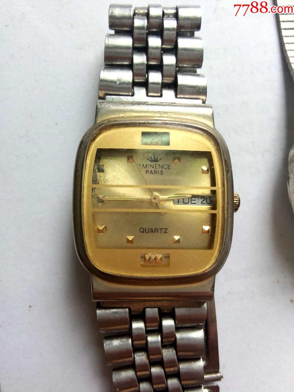 两块不能走石英手表,日本机芯.仔细看图.
