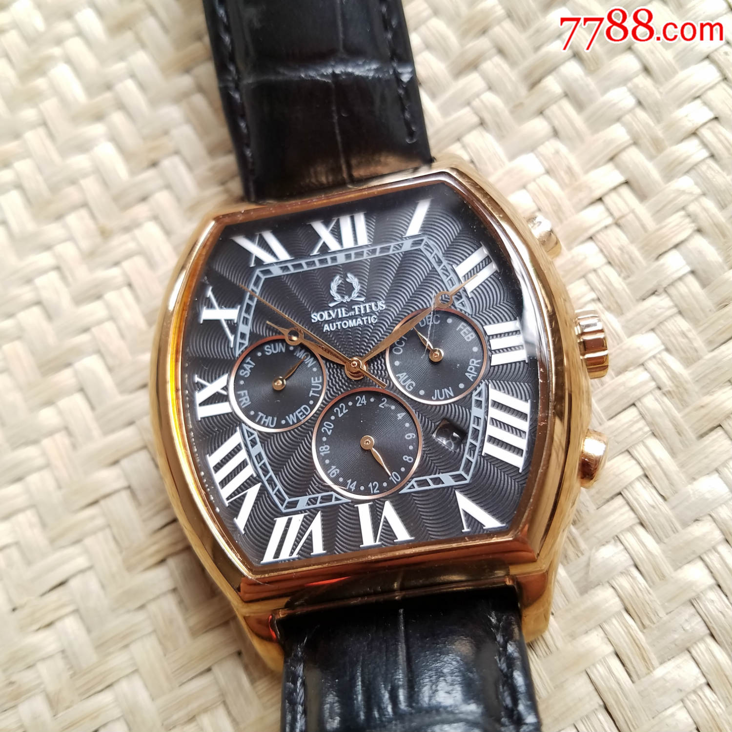 【酒桶形表壳设计】【天长地久系列最经典款】titus铁达时-自动机械男