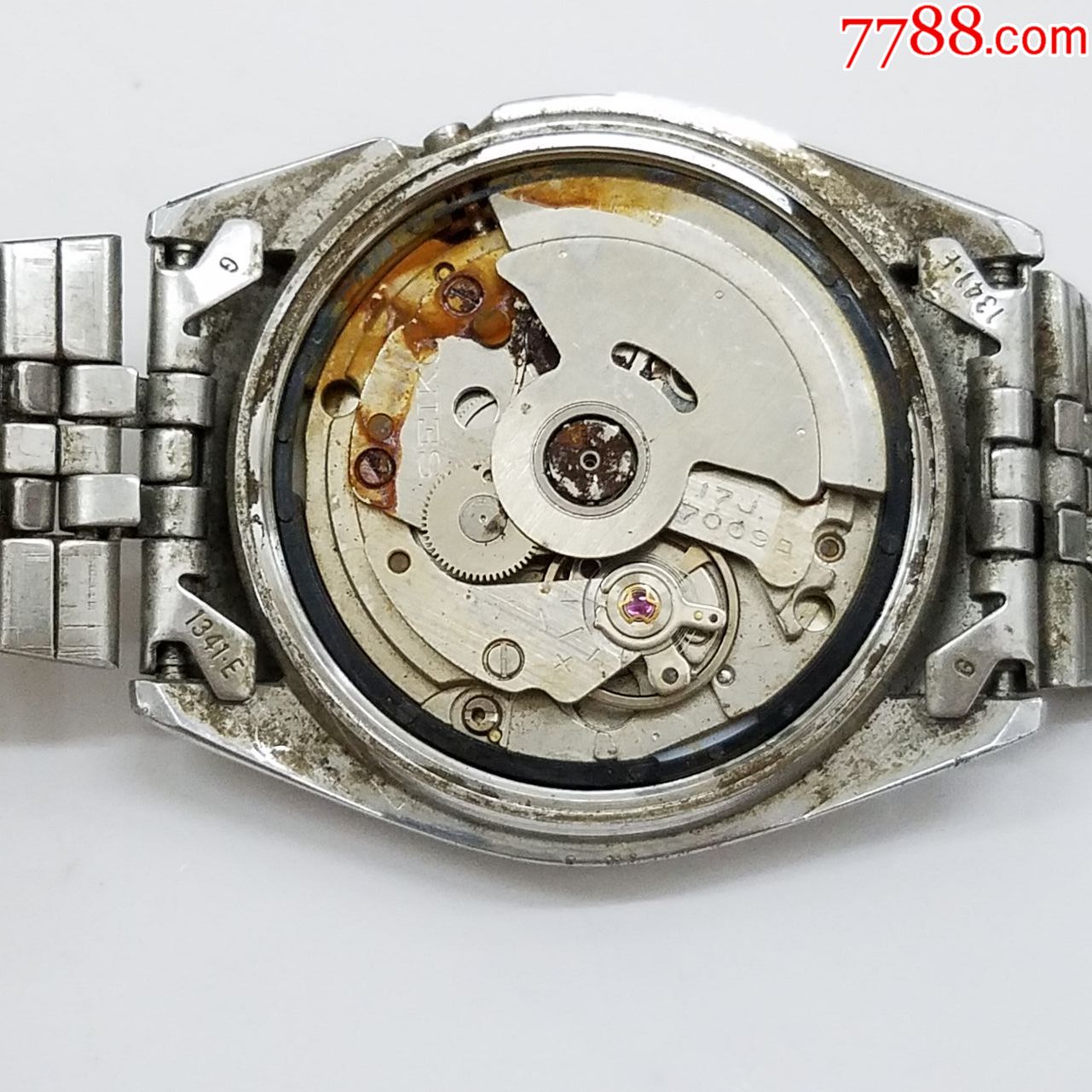日本精工自动机械男表【7009机芯】【不走,晃晃秒针在抖动】