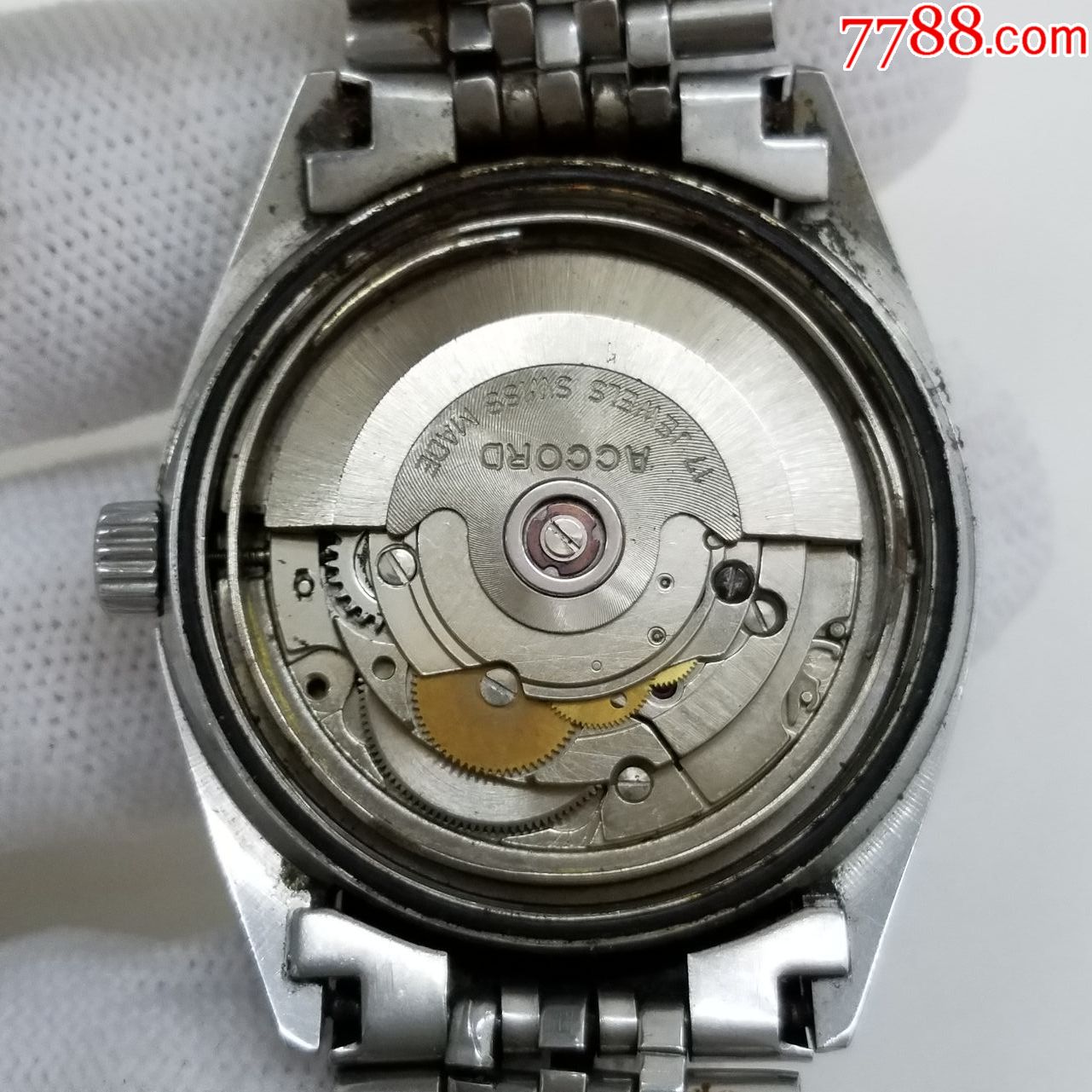 瑞士accord自动机械男表【2872机芯】【能走时】【日历好使】