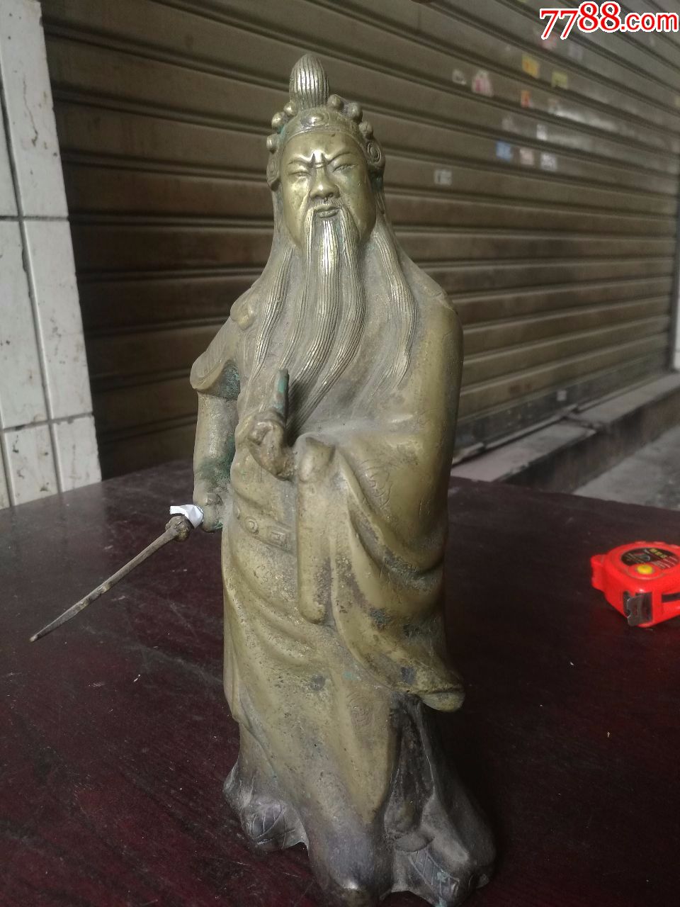 民国铜关公像,多图,-价格:2000元-au17846563-铜像/铜佛像 -加价-7788