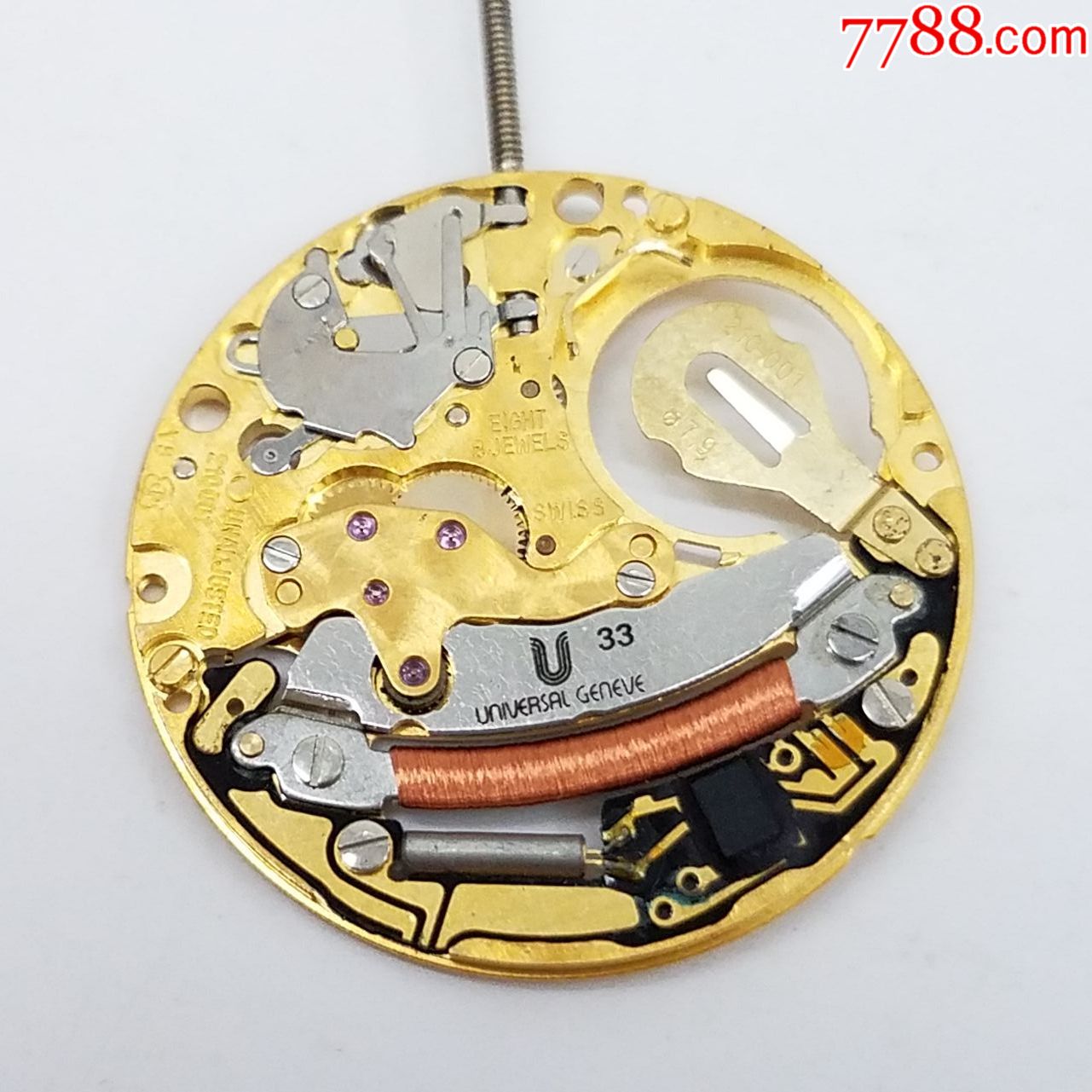 瑞士宇宙v8认证eta-210.001精磨金机芯【夹板打磨十分漂亮】【不走】