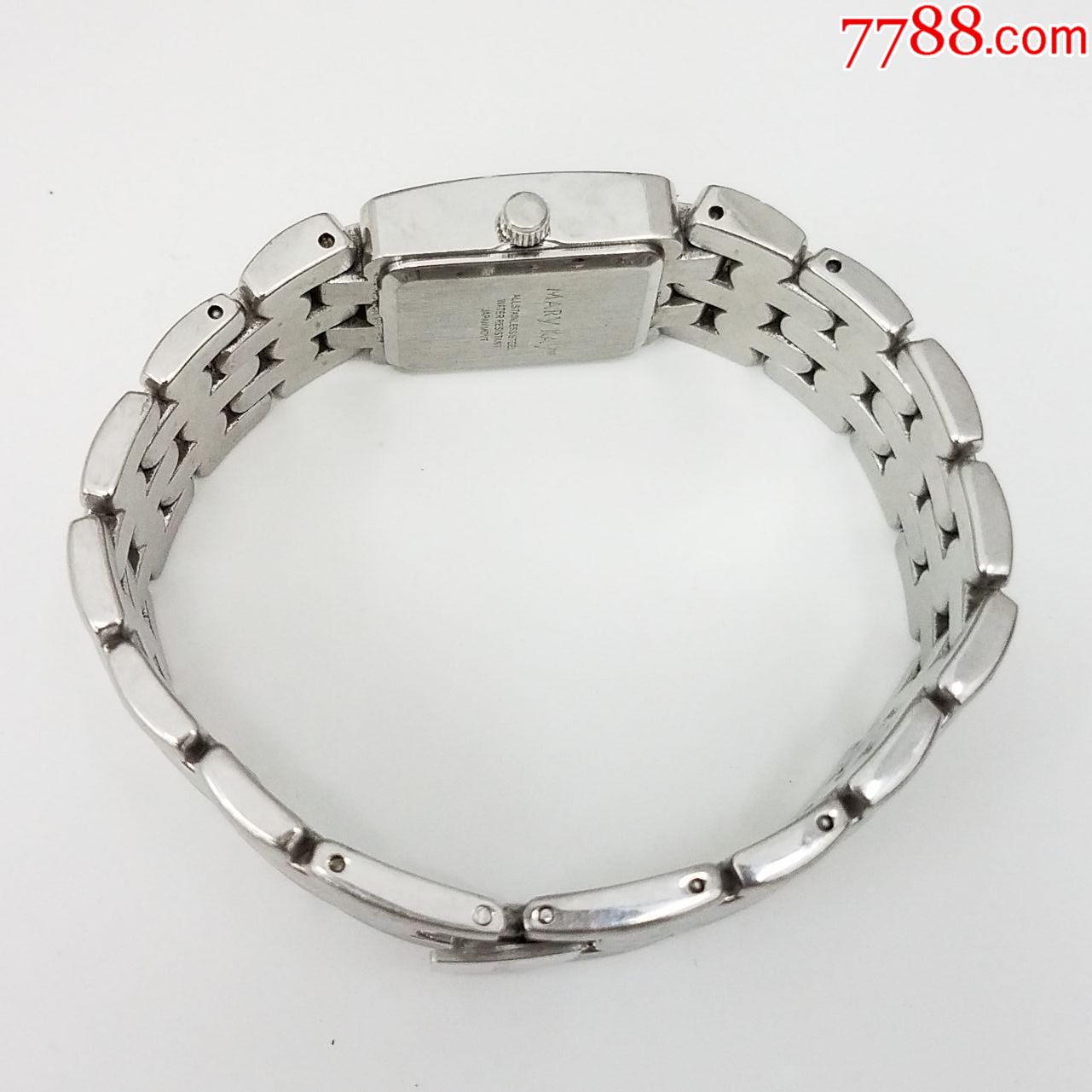 kay电子女表【漂亮闪钻外圈】【独特方型表款】【走时正常】,手表