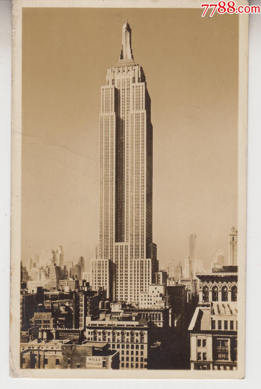 美国帝国大厦(名信片)_老照片_雅泉阁【7788收藏__收藏热线】