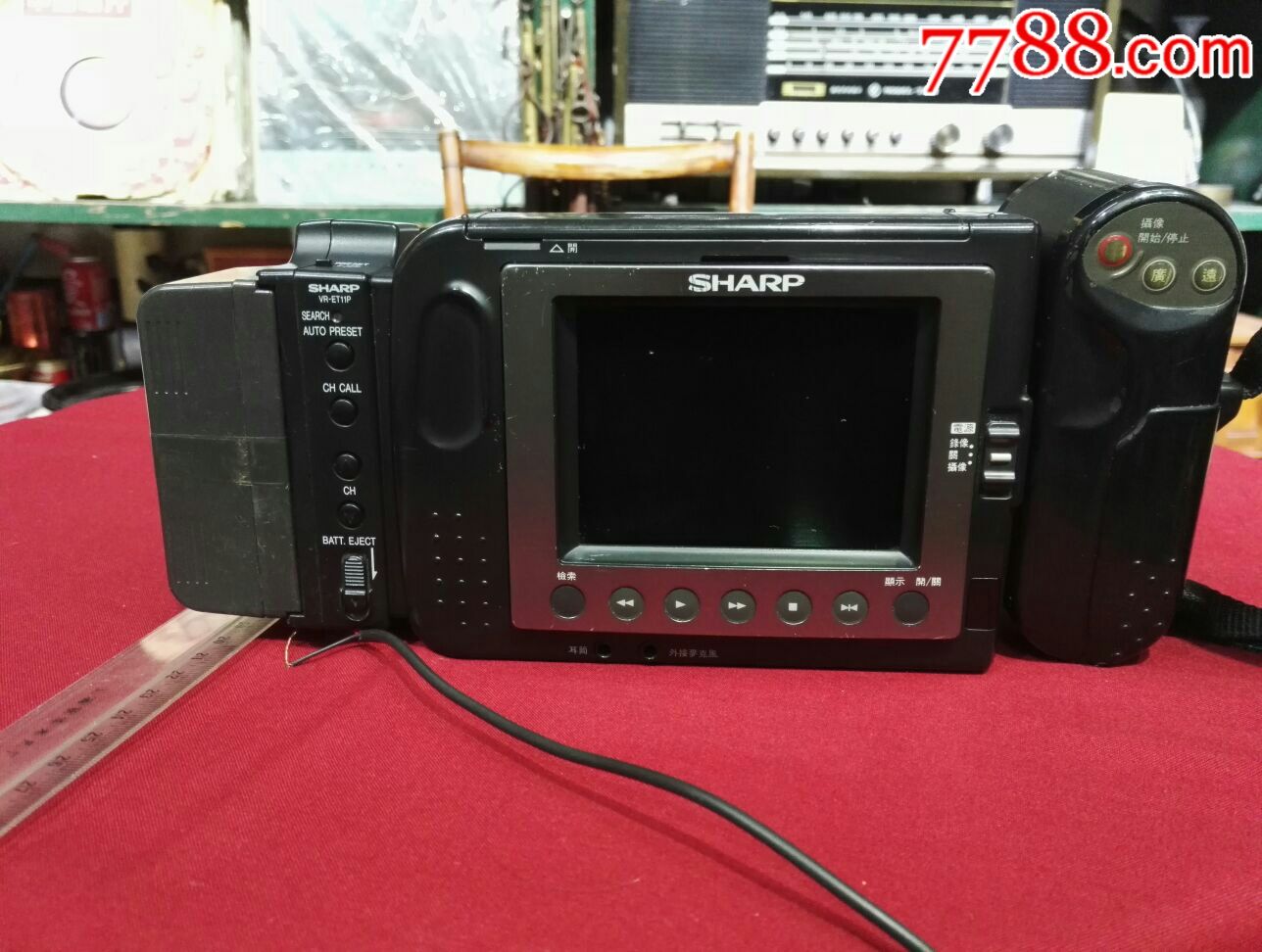 夏普磁带式摄像机/放像机(缺充电器)品好.