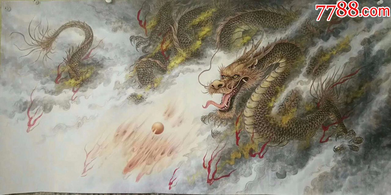 天来堂◆一级美术师陈念刚◆一笔龙-价格:8888元-au17888354-花鸟国画