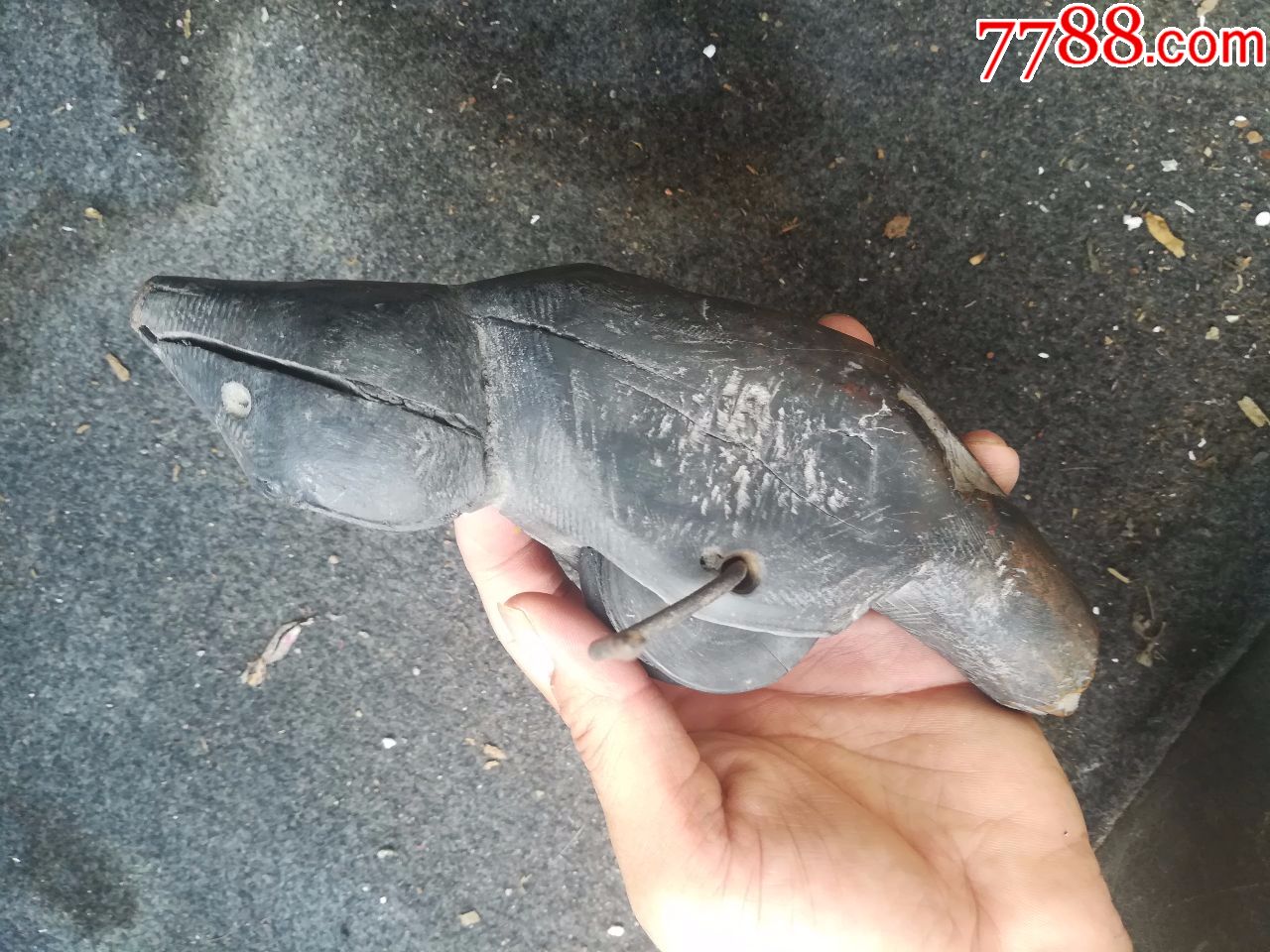 清代鸟形木雕墨斗