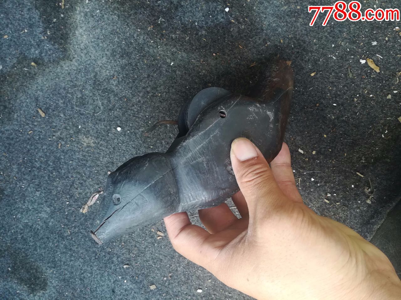 清代鸟形木雕墨斗