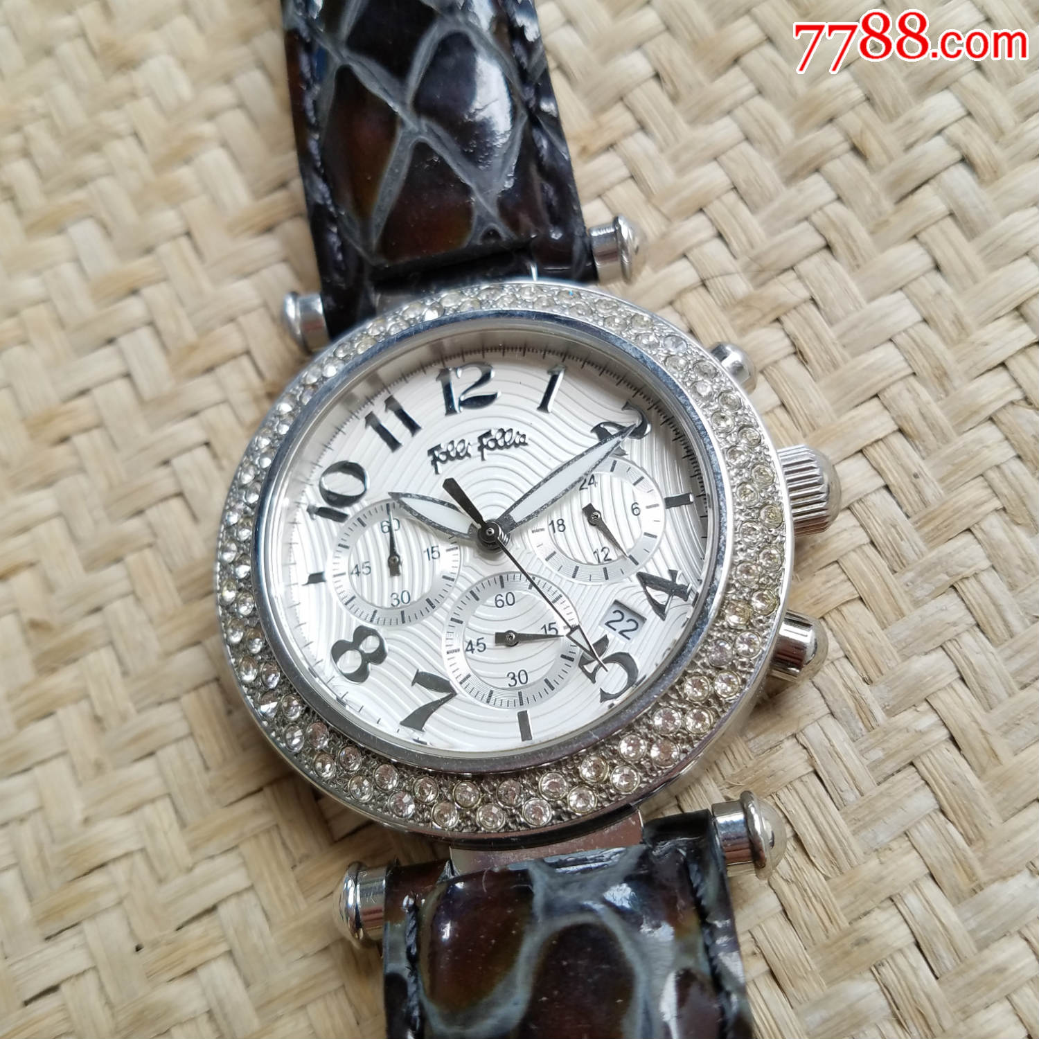 【闪亮闪钻表圈】国际百年时尚大品牌:follifollie(ff)-石英女表,手表