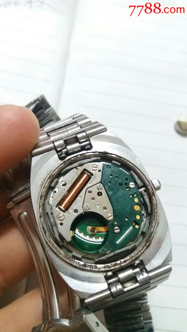 精工8223石英表,男装,机芯光亮如新