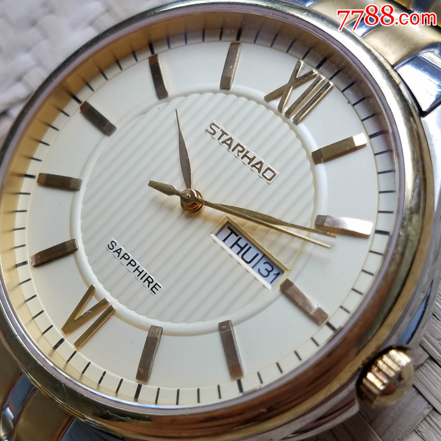 【独特立体条纹轮胎式表盘】starhao-石英男表,手表/腕表_第2张