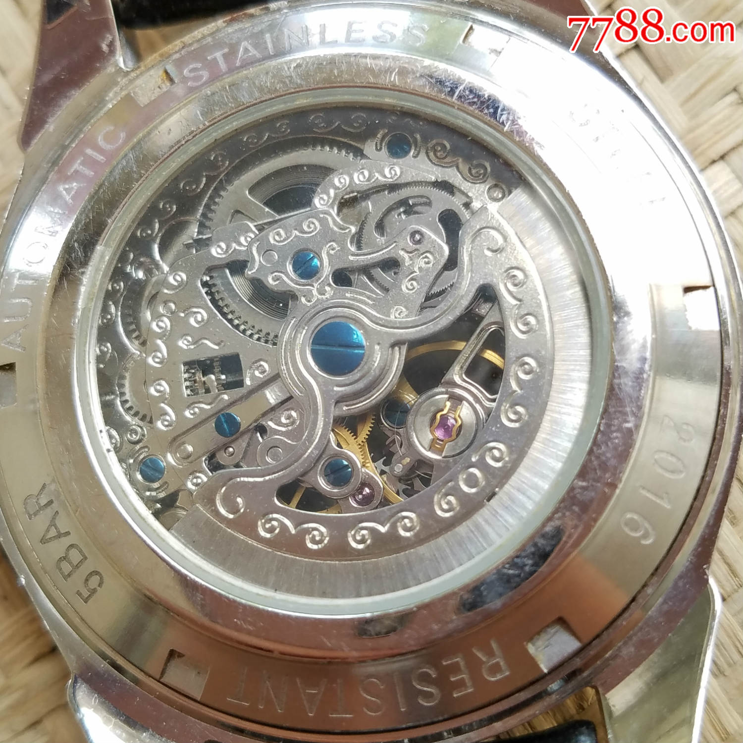 【深邃魅蓝镂空指针,立体刻度】woerda沃尔达-自动机械男表