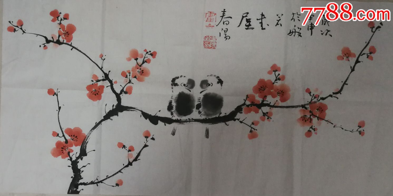 梅花小鸟(70*34)