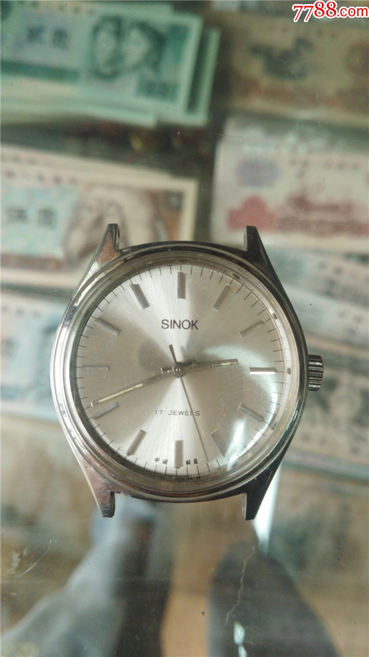 美品少见sinok牌子男机械表_手表/腕表_配件图片_收藏价格_7788钟表