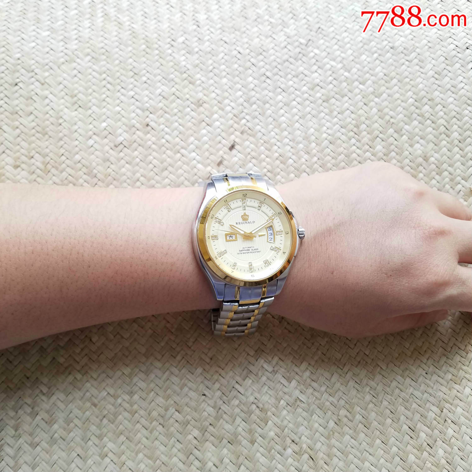 【45mm超大号!商务间金设计!】reginald雷金纳德-自动机械男表