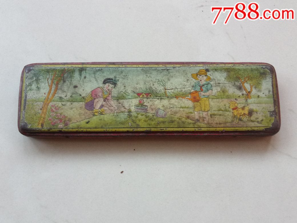 50年代精美文具盒一只