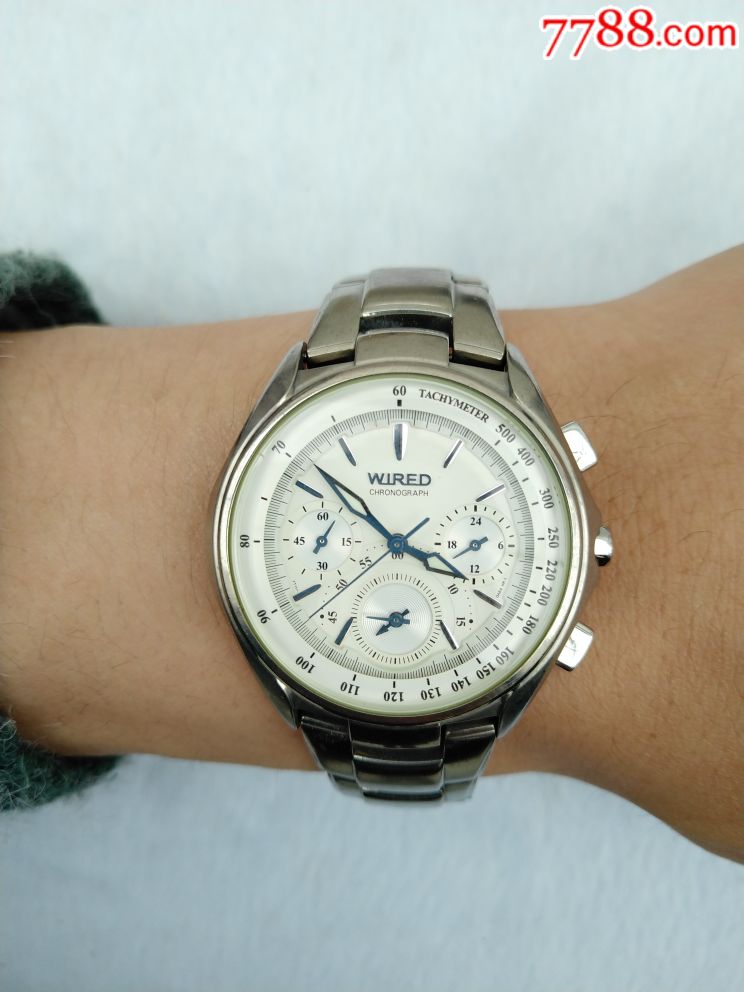 极品精工钛合金雅柏系列多功能计时男表