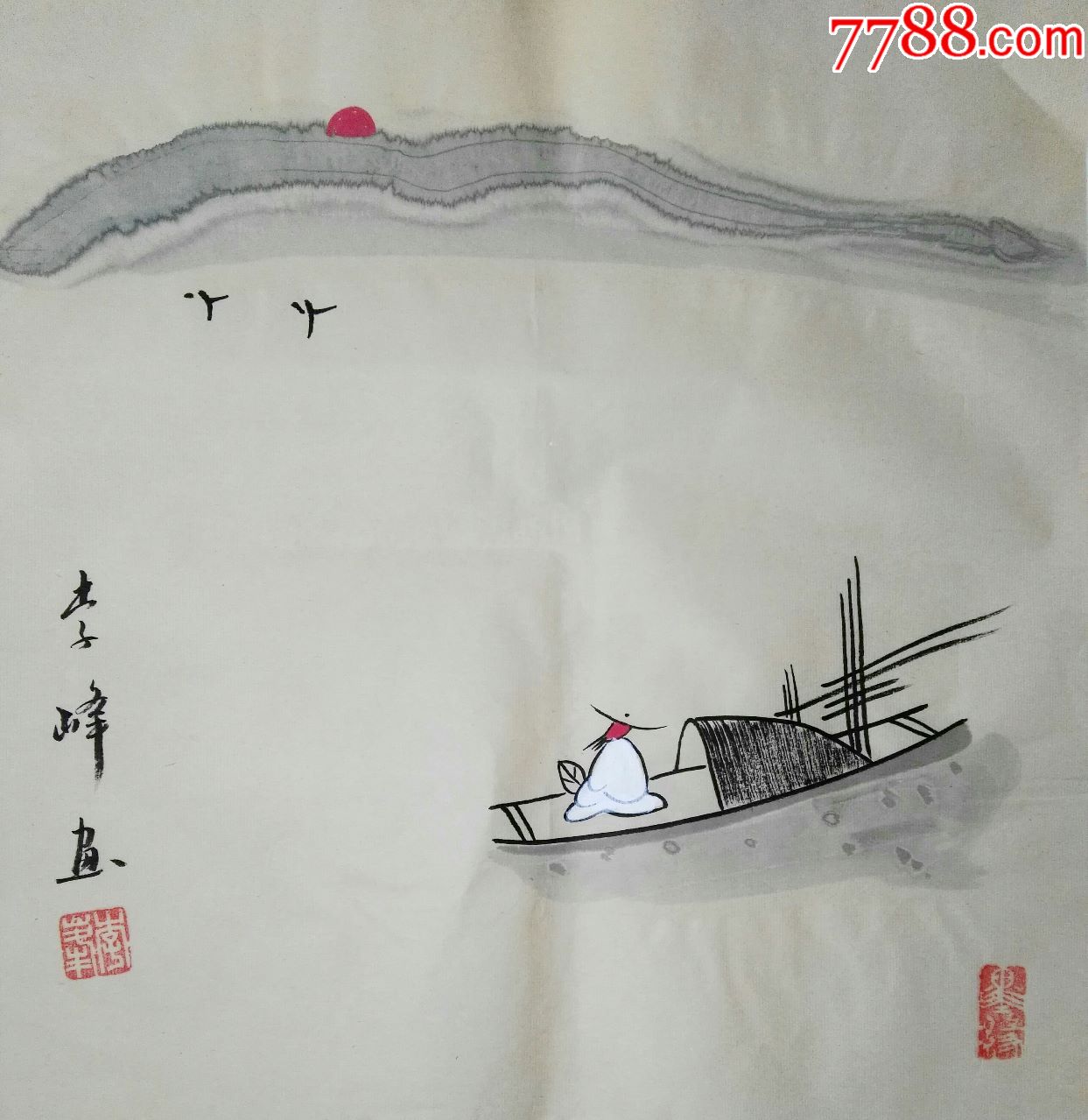 李锋老师禅意小品画_山水国画原作_第1张