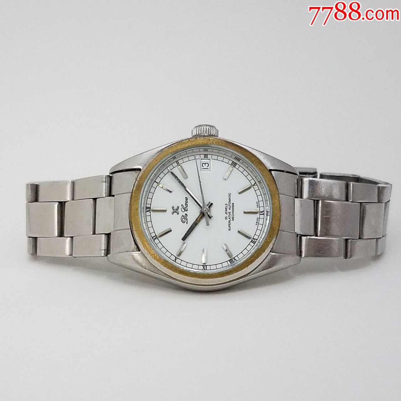 瑞士迪卡自动机械男表【2824-2金机芯,透明底盖】【能走时,日历好使】