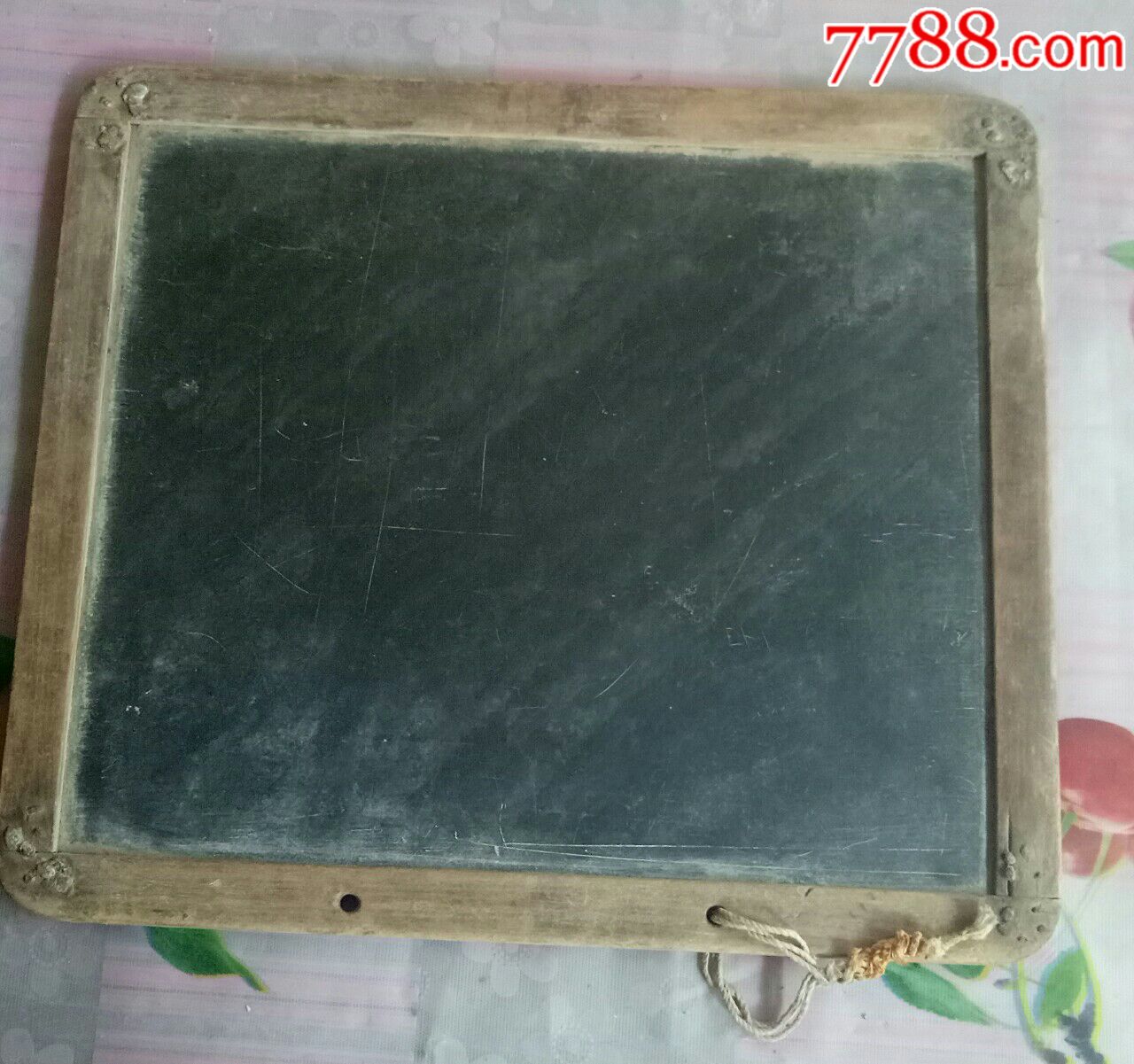 少见老包浆民国插角工艺最大号老石板黑板教学工具包老物件