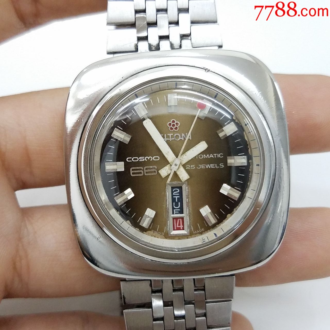 梅花cosmo66系列自动机械男表【278⑨精磨机芯】【独特天圆地方表壳】