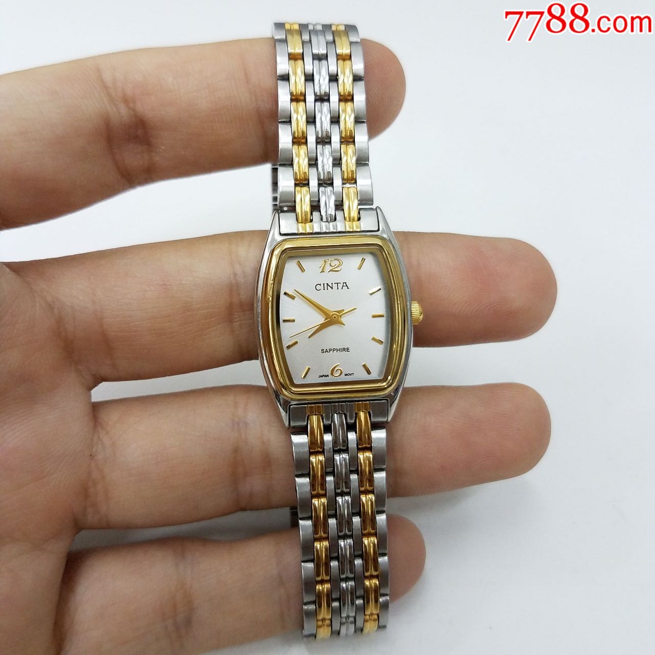 【美品】cinta电子女表【间金表款】【独特酒桶造型】【金针金刻度】