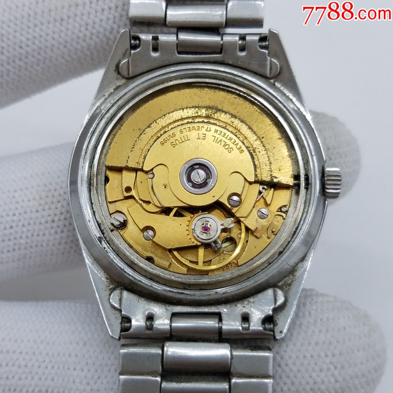 瑞士铁达时自动机械男表【2873金机芯】【放射拉丝纹表盘】【能走时】