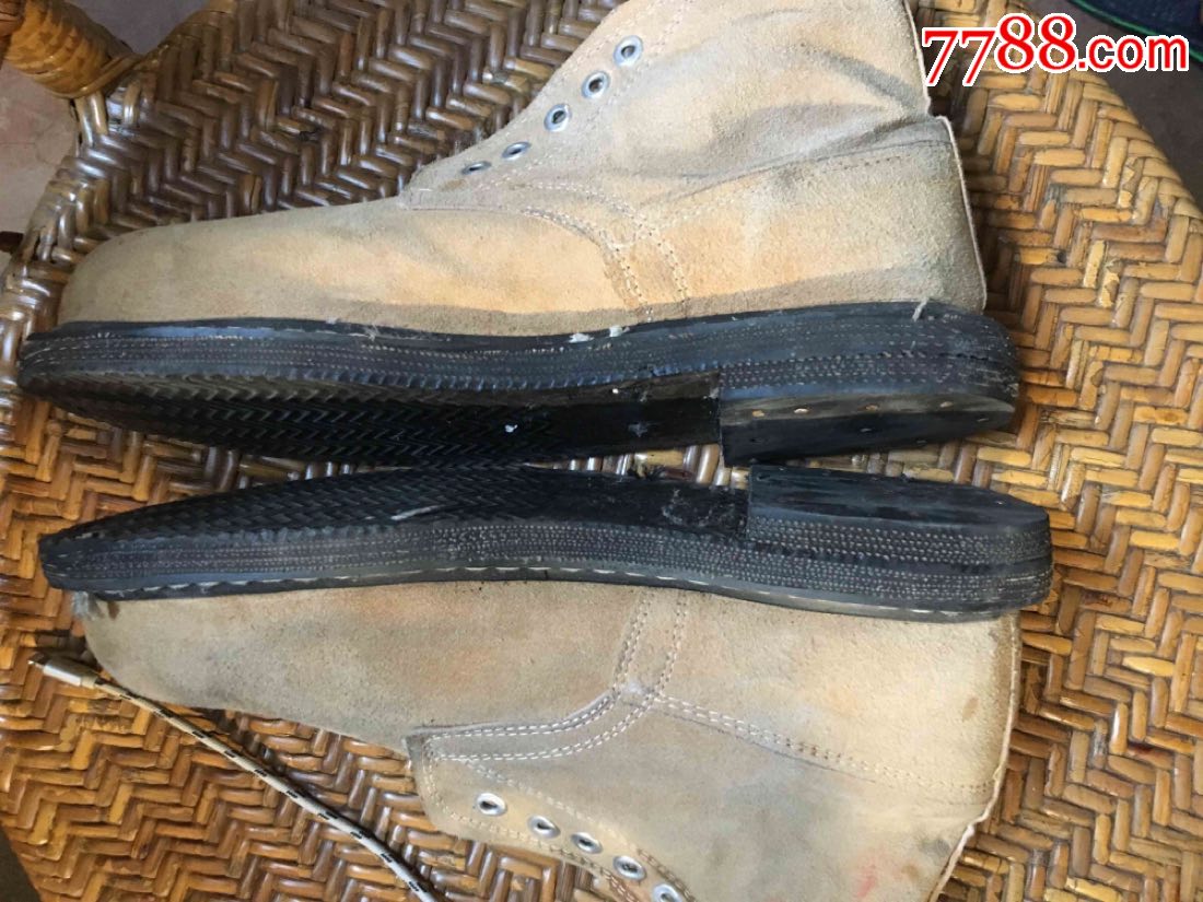 八十年代天津钢厂鹿皮铁头劳保鞋_价格30元_第1张