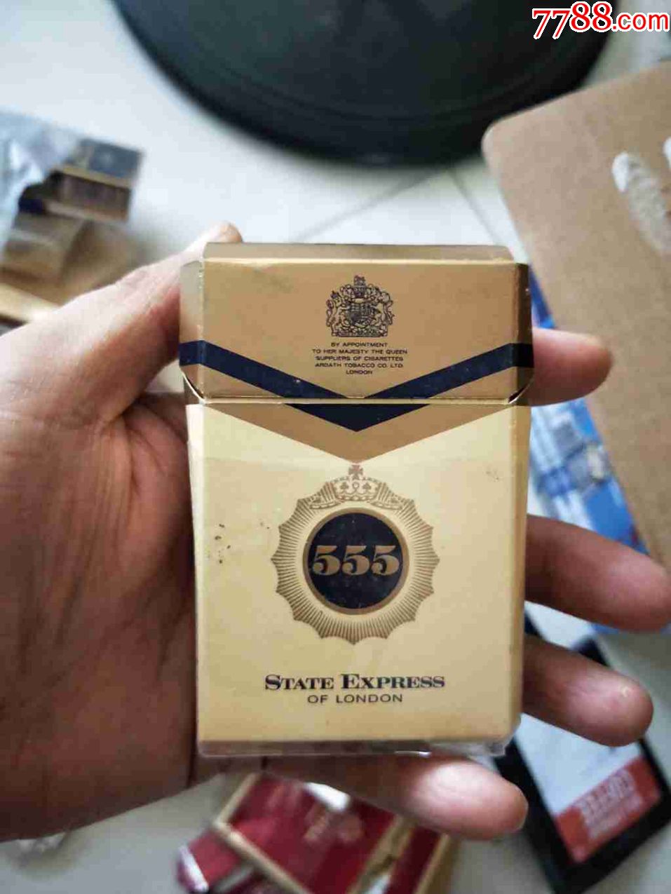 555烟标三五老烟盒海外烟标