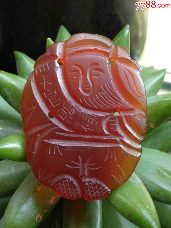 天官赐福玛瑙人物挂件