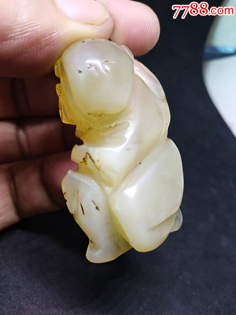 古玩玉器古玉老玉猴子真品收藏