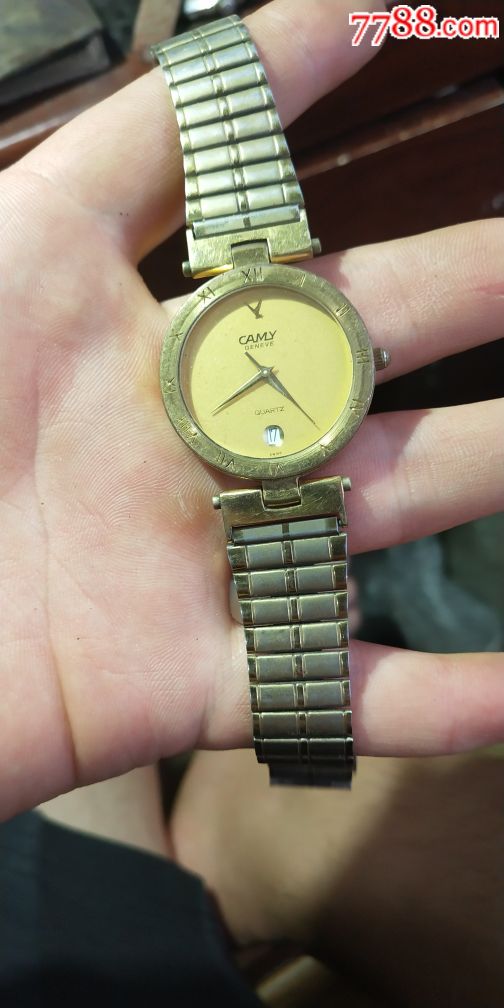 瑞士卡美包金v8石英表_手表/腕表_第1张