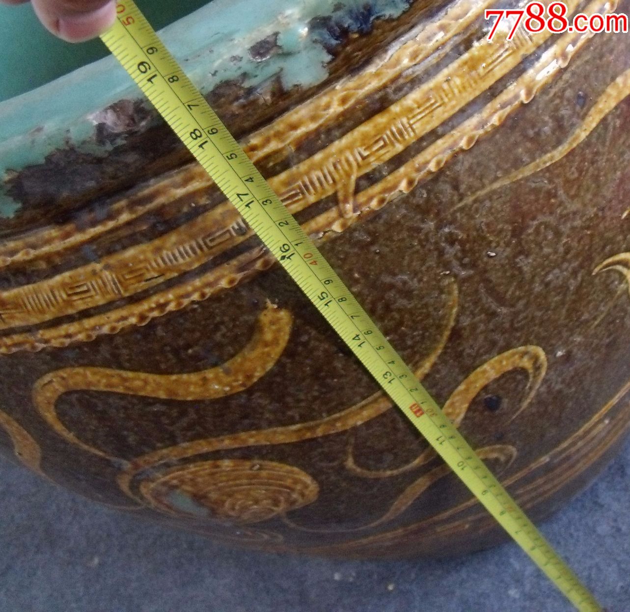 民国五爪龙纹大卷缸(放书画或.欢迎捡漏)