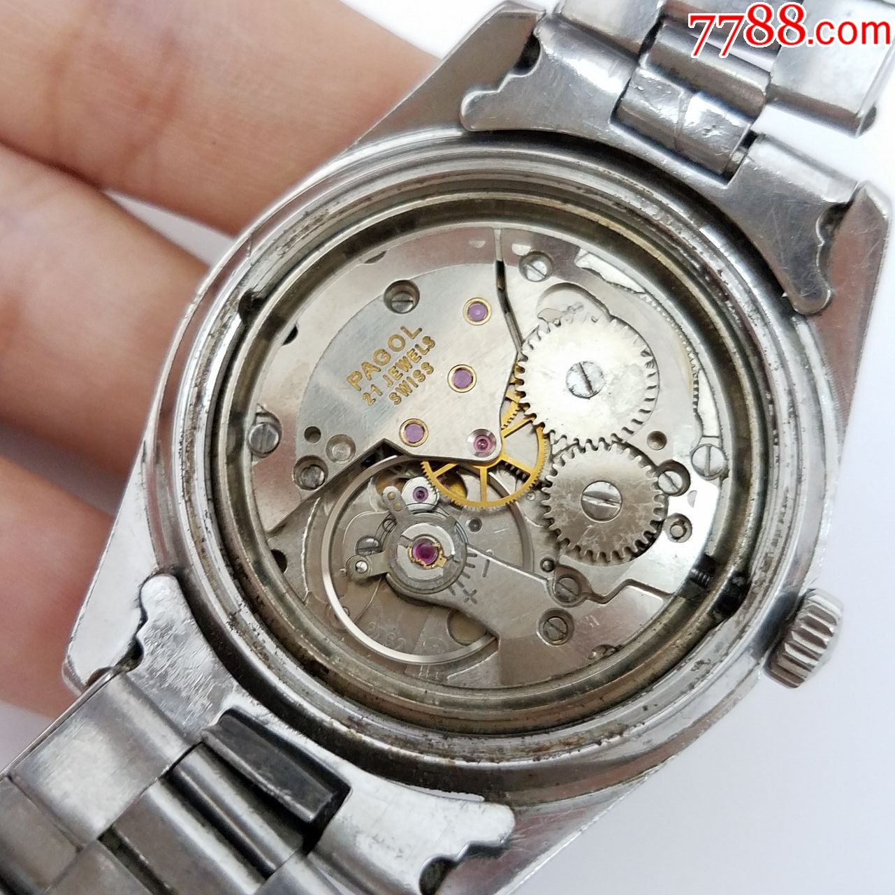 瑞士pagol(宝树)牌手动上链机械男表【21钻2762机芯