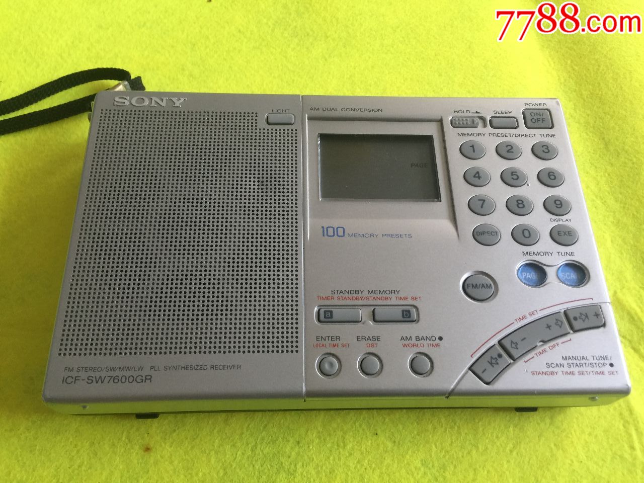 索尼icf-sw-7600gr-au18243640-收音机-加价-7788收藏__收藏热线