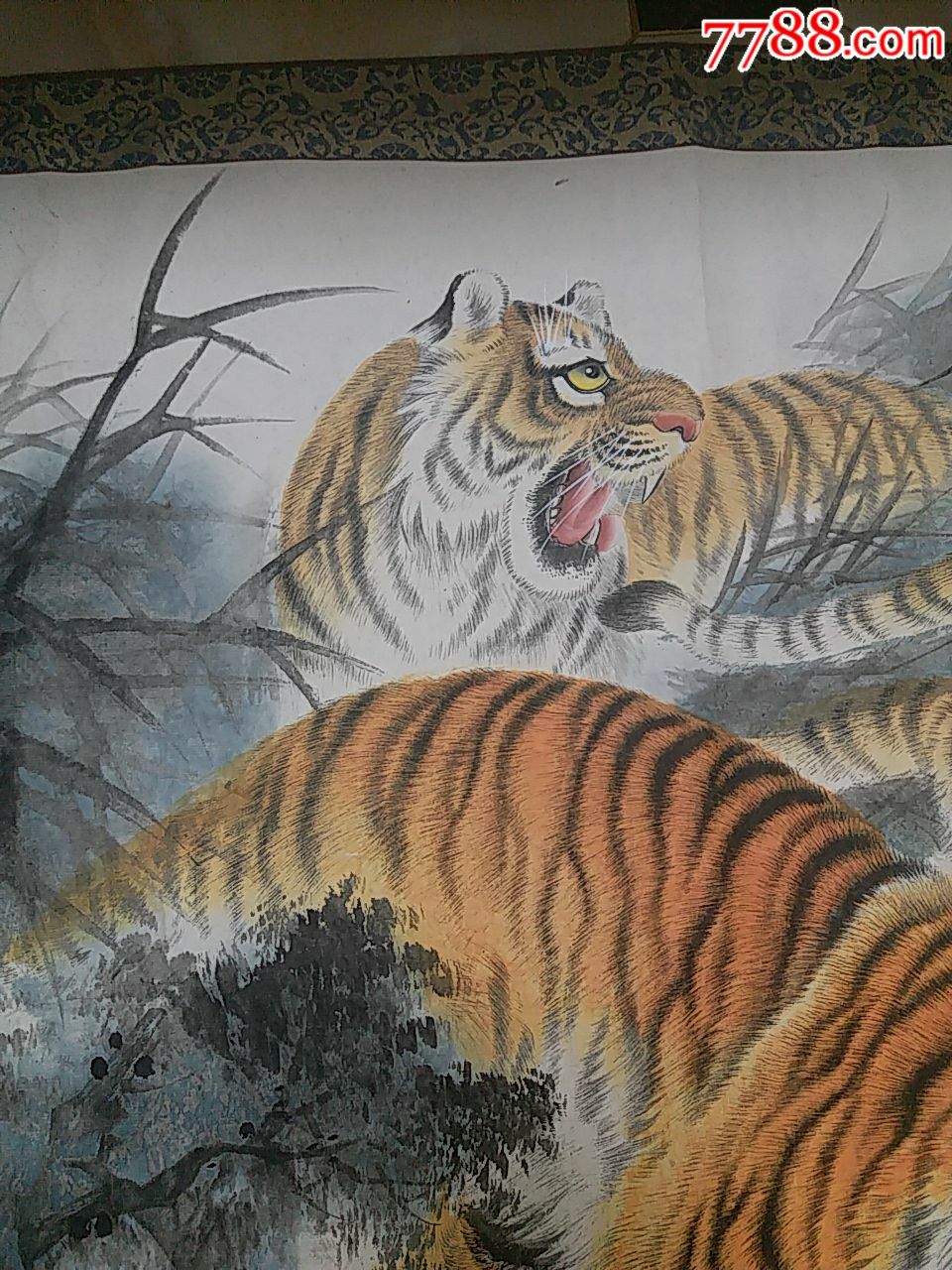 伍纯道作品雄风万里五虎_花鸟国画原作_文玩拍卖【7788收藏__中国收藏