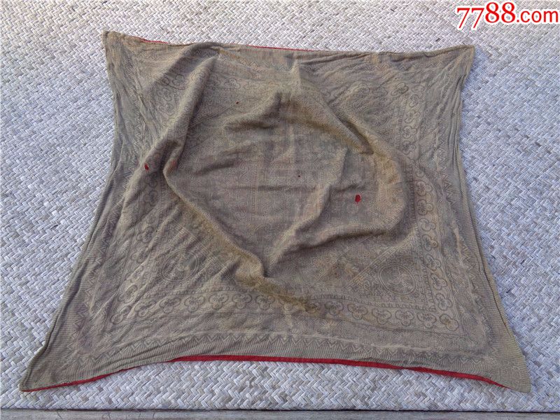 民国时期花鸟纹印花包袱